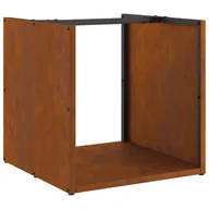 Wózki magazynowe - vidaXL Stojak na drewno opałowe 40x40x40 cm Stal nierdzewna - miniaturka - grafika 1