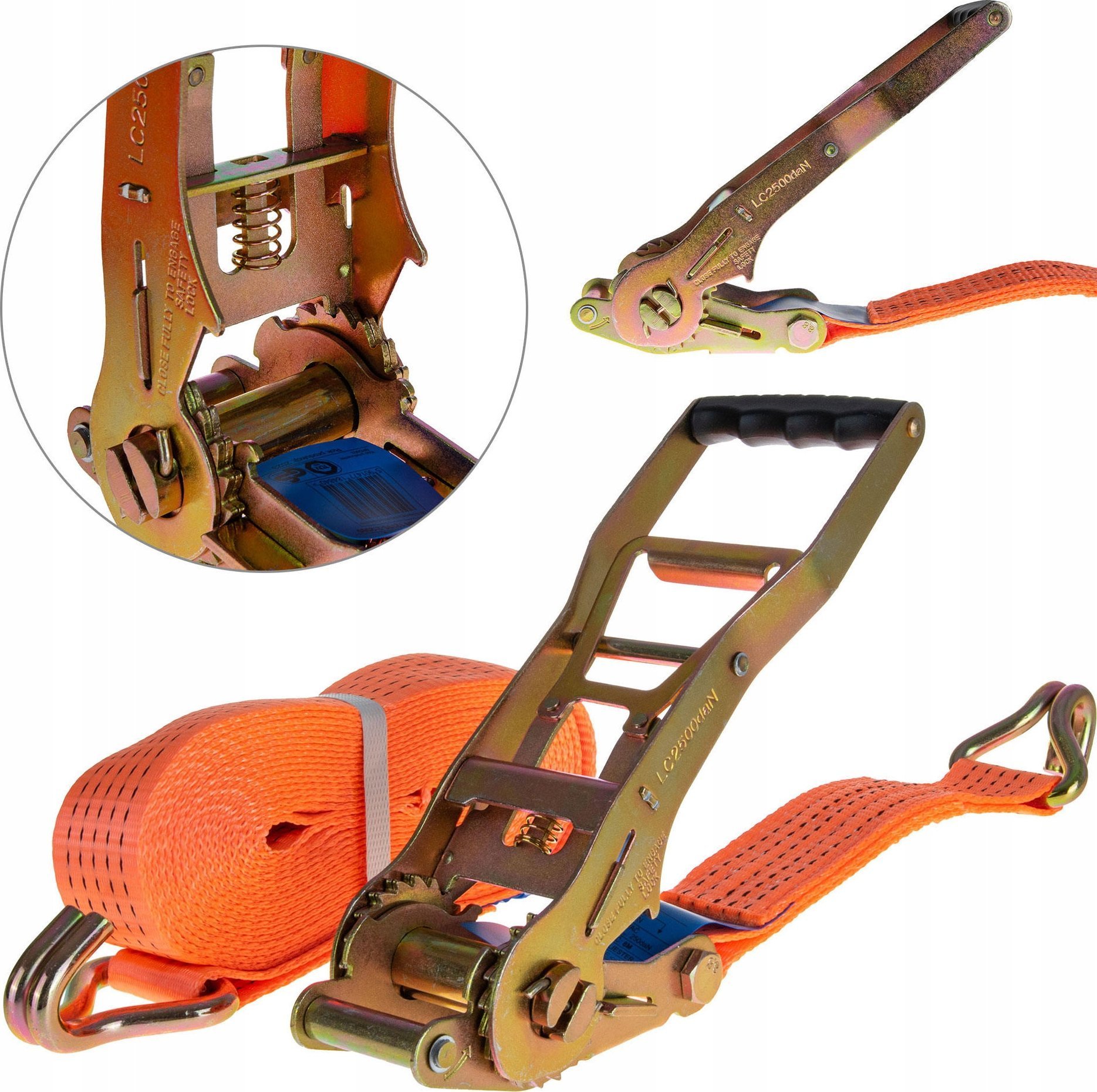 Geko Pas transportowy z grzechotką ERGO 8m/5T/50mm 8