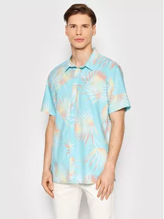 Koszule damskie - Quiksilver Koszula Pop Tropic EQYWT04317 Niebieski Regular Fit - grafika 1