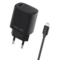 Ładowarki do telefonów - Ładowarka sieciowa BELINE BLNCB20L PD 20W Czarny - miniaturka - grafika 1