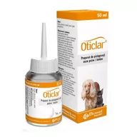 Pielęgnacja uszu i oczu zwierząt - Biowet Oticlar preparat do pielęgnacji uszu psów i kotów 50ml - miniaturka - grafika 1