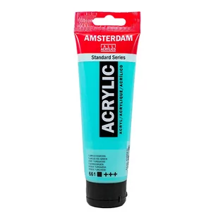 Talens Amsterdam, farba akrylowa, 120 ml, Zieleń turkusowa - Przybory szkolne - miniaturka - grafika 1