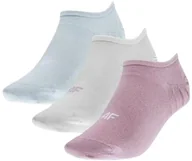 Skarpetki damskie - Skarpetki stopki przed kostkę 4F 3-pack USOCF274-90S - miniaturka - grafika 1