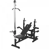 Atlasy do ćwiczeń - Ławka do wyciskania 6w1 wyciąg, modlitewnik, prasa do nóg, rozpiętki - miniaturka - grafika 1