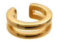 Kolczyki - Oryginalna podwójna nausznica 5 mm z pozłacanej stali szlachetnej - miniaturka - grafika 1