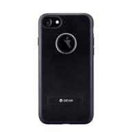 Etui i futerały do telefonów - Devia Nakładka iView do iPhone 7 czarna BRA004681 - miniaturka - grafika 1