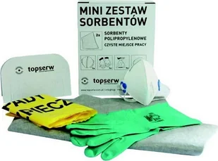 Topserw Zestaw startowy MINI, sorbent uniwersalny absorpcja 1,5 l - Ręczniki papierowe - miniaturka - grafika 1