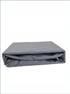 PRZEŚCIERADŁO Z GUMKĄ SZARE 160x220 Jersey PREMIUM GRUBE Bawełna 100% - Prześcieradła - miniaturka - grafika 1
