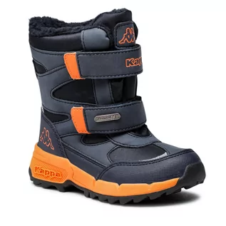 Śniegowce damskie - Kappa Śniegowce Cekis Tex K 260903K Navy/Orange 6744 - grafika 1