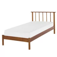 Łóżka - Shumee Łóżko drewniane 90 x 200 cm jasne BARRET 265460 - miniaturka - grafika 1