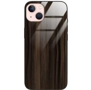 Etui i futerały do telefonów - Etui drewniane iPhone 13 Premium Wood Dark Brown Forestzone Glass - miniaturka - grafika 1