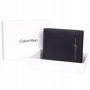 Calvin klein bezpieczny portfel męski 5cc czarny - Portfele - miniaturka - grafika 1