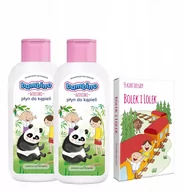 Kosmetyki kąpielowe dla dzieci - Bambino DZIECIAKI płyn do kąpieli PANDA 400 ml *2 + karty do gry - miniaturka - grafika 1