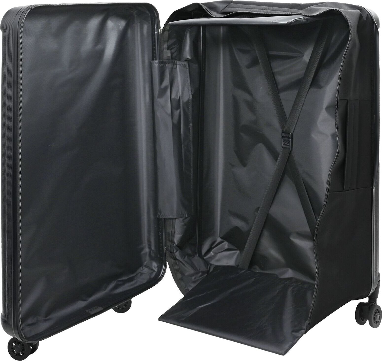 vidaXL Składana walizka twarda 28'' Czarna 50 x 30 x 76 cm ABS