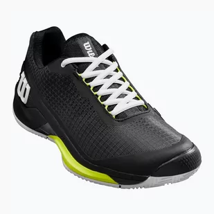 Buty do tenisa męskie Wilson Rush Pro 4.0 Clay black/white/safety yellow - Buty sportowe męskie - miniaturka - grafika 1