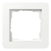 Klawisze i ramki - Gira Ramka pojedyncza E1 - biały mat - miniaturka - grafika 1
