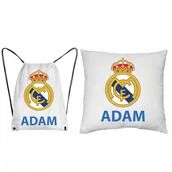 Plecaki worki - ZESTAW PODUSZKA + WOREK Plecak REAL MADRYT - miniaturka - grafika 1