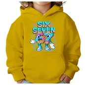 Bluzy dla dziewczynek - BLUZA DZIECIĘCA Z KAPTUREM 67 SIX SEVEN VIRAL 134-140 DLA DZIECKA PREZENT - miniaturka - grafika 1