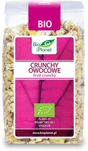 Bio Planet SERIA RÓŻOWA (płatki, otręby, musli) CRUNCHY OWOCOWE BIO 250 g - BI - Płatki śniadaniowe i musli - miniaturka - grafika 1