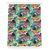 Zasłony - Klasyczna zasłona z nadrukiem dekor 150x200 Tukany, Fabricsy - miniaturka - grafika 1