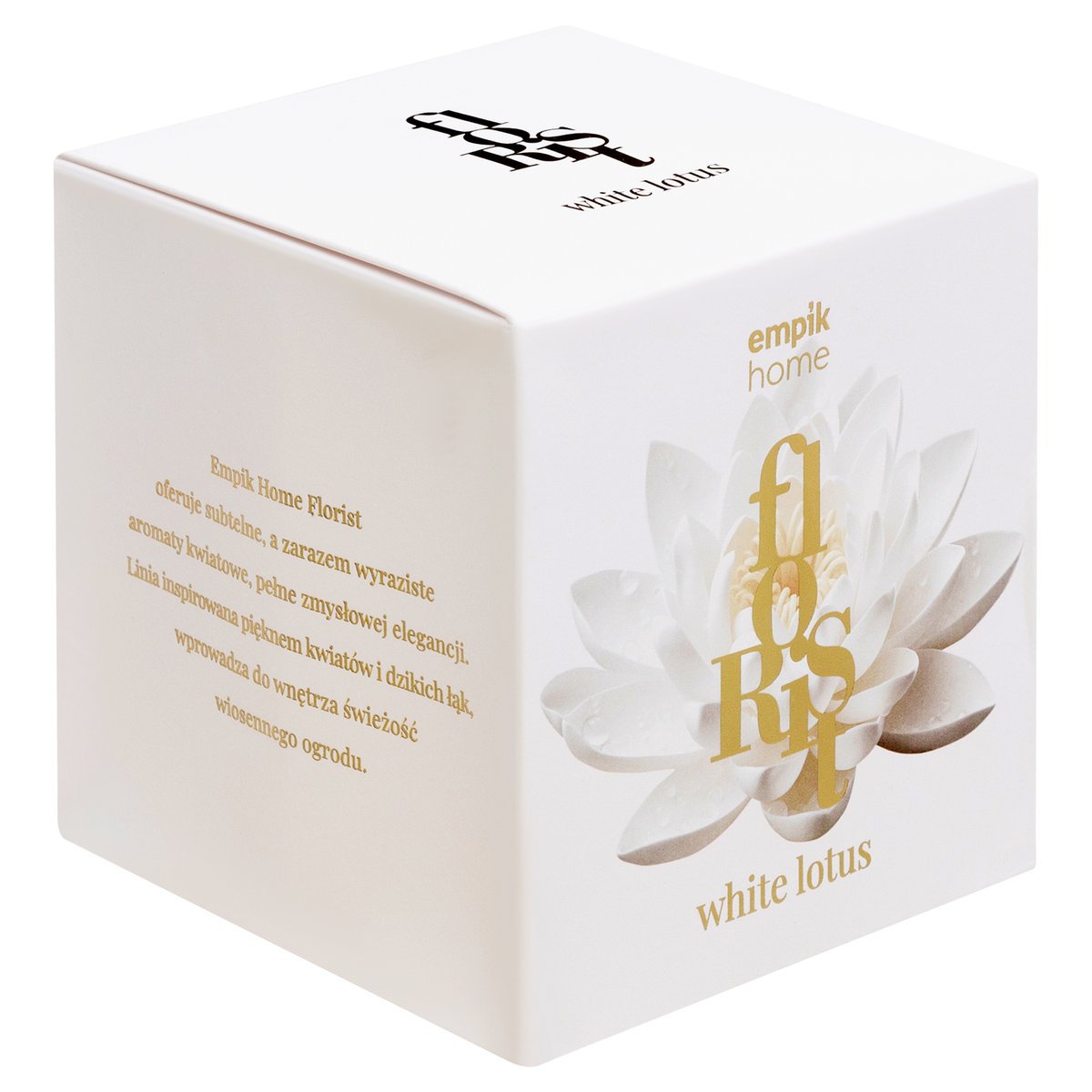 Empik Home, Świeca sojowa, White Lotus, 380 g