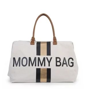 Childhome Torba podróżna Mommy Bag - paski - czarno-złote - - Torby i organizery dla mam - miniaturka - grafika 3