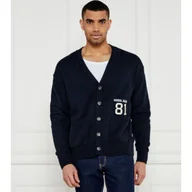 Swetry męskie - Guess Jeans Kardigan CARDI Regular Fit - miniaturka - grafika 1