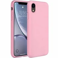 Etui i futerały do telefonów - ETUI SILICONE CASE IPHONE XS MAX RÓZOWY - miniaturka - grafika 1