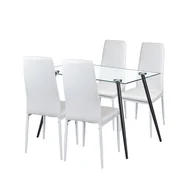 Stoły z krzesłami - Cruz 4+1 étkező garnitúra fehér - miniaturka - grafika 1