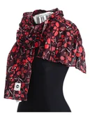 Apaszki i szaliki damskie - Buff Szal w kolorze czerwonym - 172 x 61 cm - miniaturka - grafika 1