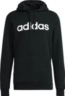 Bluzy męskie - Adidas Bluza męska adidas Essentials Hoodie czarna GK9057 - miniaturka - grafika 1