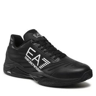 Półbuty męskie - Sneakersy EA7 Emporio Armani X8X079 XK203 R312 Triple Black/White - grafika 1