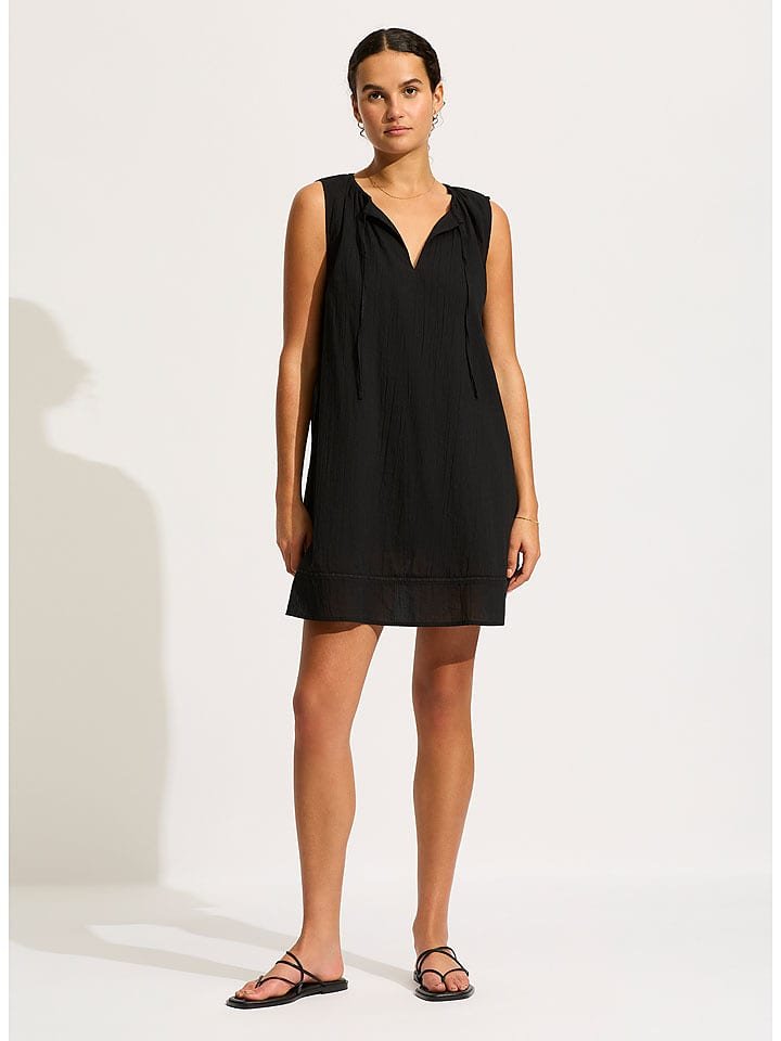 Seafolly Sukienka w kolorze czarnym