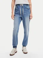 Spodnie damskie - Desigual Jeansy Caliope 24WWDD83 Niebieski Regular Fit - miniaturka - grafika 1