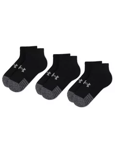 Skarpetki męskie - Under Armour Zestaw 3 par niskich skarpet unisex Heatgear Lo Cut Sock 1346753-001 Czarny - grafika 1