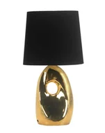 Lampy stojące - Lampa stołowa gabinetowa Hierro, lampka nocna, glamour, złota - miniaturka - grafika 1