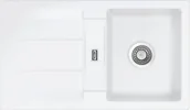 Zlewozmywaki - Zlew SystemCeram GENEA 87 POLAR 13 (biały mat) (50910113) - miniaturka - grafika 1
