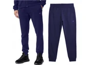 Spodnie męskie - Dresowe długie spodnie męskie 4F 4FWSS24TTROM603-31 Granatowy - miniaturka - grafika 1