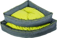Legowiska dla psów - Diversa Legowisko Corner szaro/żółty S, 50x50x18 cm - miniaturka - grafika 1