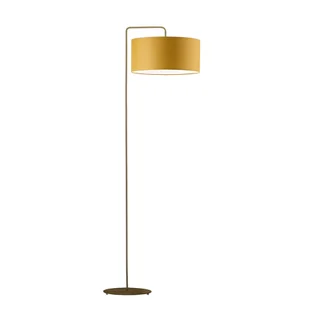 Złota lampa podłogowa w kolorze musztardowym BOLIVIA - Lampy stojące - miniaturka - grafika 1