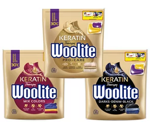 Woolite Kapsułki do prania 3x33 sztuki zestaw - Color + Dark + Pro Care - Środki do prania - miniaturka - grafika 1