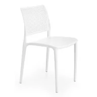 Krzesła - Białe minimalistyczne krzesło sztaplowane - Imros - miniaturka - grafika 1