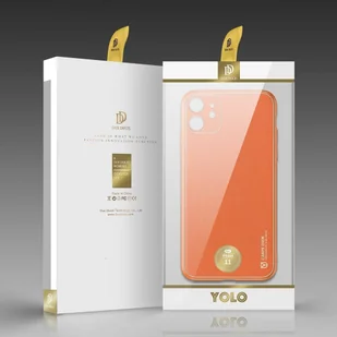Dux Ducis Yolo eleganckie etui pokrowiec ze skóry ekologicznej iPhone 12 mini pomarańczowy - Etui i futerały do telefonów - miniaturka - grafika 5
