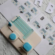 Inne - TEMU Płytka z literami i numerami DIY Narzędzie ręcznie robione do kartek świątecznych, dostarczane z instrukcją użytkowania - miniaturka - grafika 1