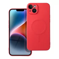 Etui i futerały do telefonów - OEM Futerał silicone mag cover do iphone 14 plus czerwony - miniaturka - grafika 1