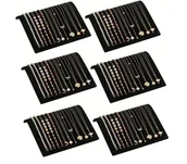 Biżuteria - akcesoria - zestaw 6 stojaków na biżuterię, stojak na naszyjniki, aksamitny stojak na biżuterię, stojak na bransoletki, stojak na biżuterię, stojak na łańcuszki do sklepów jubilerskich, stojak na bransoletki, bransoletki na kostki, naszyjniki - miniaturka - grafika 1