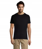 Koszulki męskie - T-shirt Koszulka Męska WYSOKA JAKOŚĆ Sol's REGENT 11380 Black XS - miniaturka - grafika 1