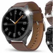 Smartwatch - SMARTWATCH ZEGAREK MĘSKI ROZMOWY AMOLED 4GB POLSKIE MENU MP3 WODOODPORNY PL - miniaturka - grafika 1