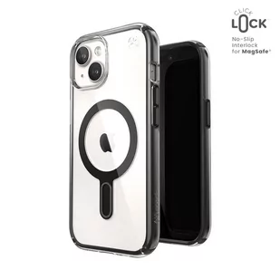 Speck Presidio Perfect-Clear ClickLock & Magsafe - Etui iPhone 15 (Clear / Frosted Black / Slate Grey) - Etui i futerały do telefonów - miniaturka - grafika 1
