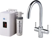 Baterie kuchenne - Bateria stojąca INSINKERATOR Zestaw HOT 4W1J chrom + zbiornik i filtr 45357 CZ - miniaturka - grafika 1
